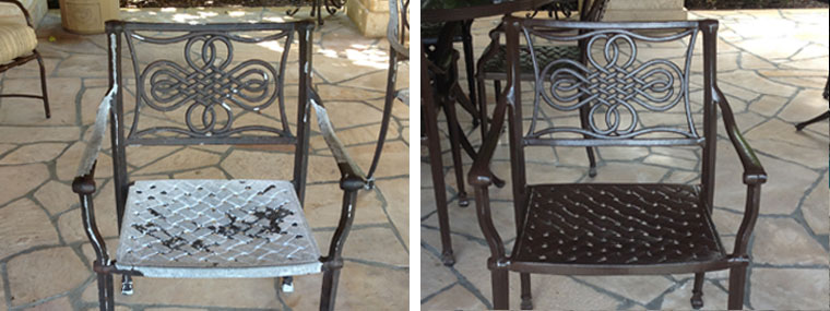 Outdoor Patio Furniture Replace Or, Best Way To Refinish Outdoor Metal Furniture